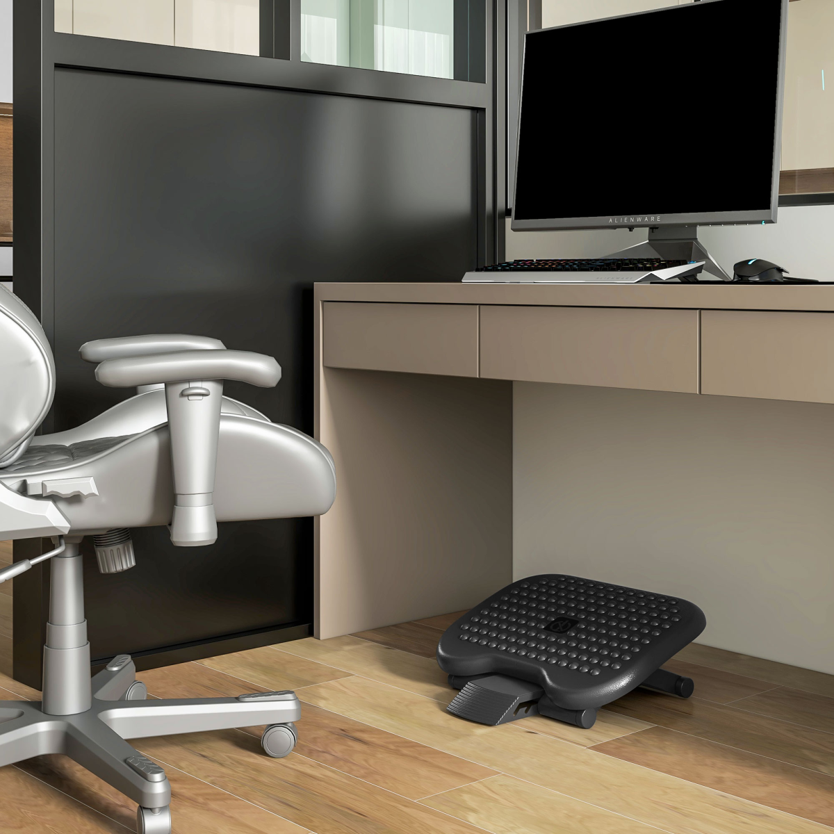 cortex-london-windsor-adjustable-home-office-foot-rest-black