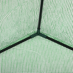WalkIn Greenhouse 2 Tier Shelf, Roll-Up Door, PE Cover, 141x72x191cm, Green
