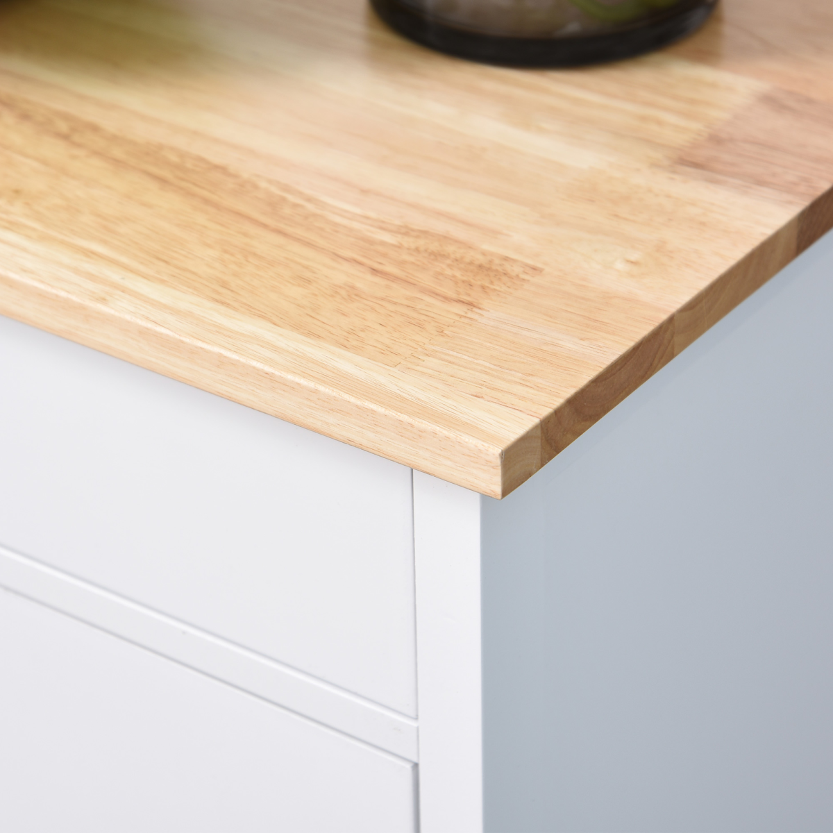 cortex-london-york-white-mdf-kitchen-storage-trolley-large-pull-out-drawer-three-open-shelves-adjustable-cabinet-shelf-side-hanging-rail-wheels
