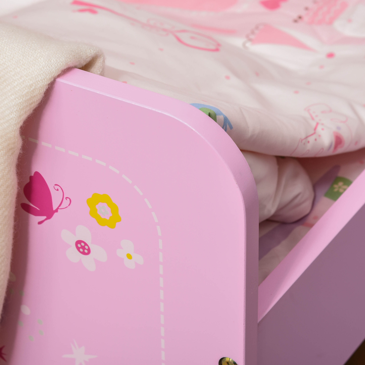 cortex-london-windsor-princess-castle-kids-bed-pink-side-rails-slats