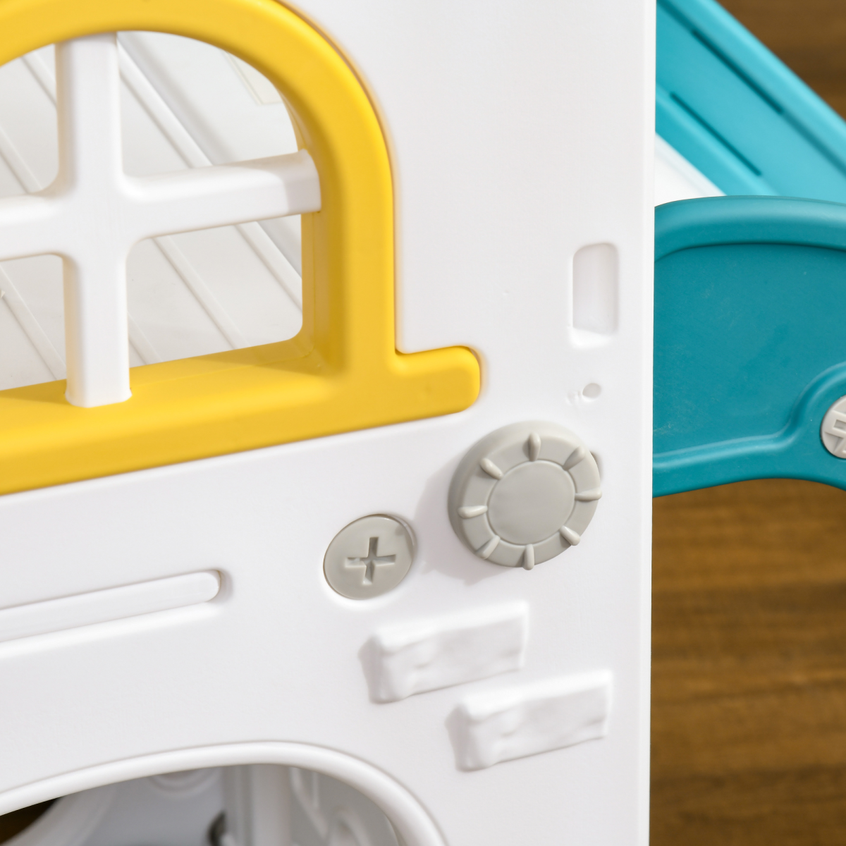 cortex-london-windsor-4-in-1-toddler-slide-hoop-telescope-climber-yellow