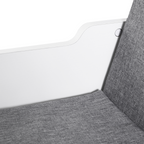 Bookcase Storage W/Particle Board Sponge Linen, 102W x 30D x 61Hcm-White/Grey