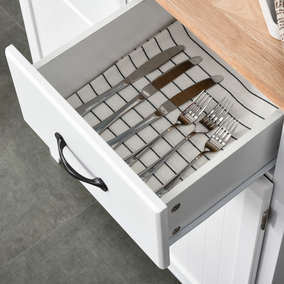 cortex-london-kensington-kitchen-storage-cabinet-two-drawers-wooden-countertop