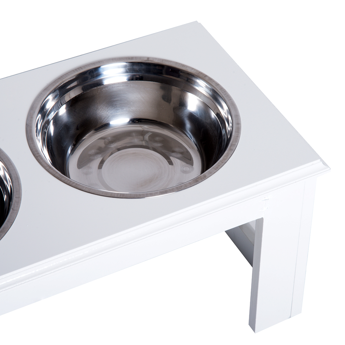 cortex-london-windsor-white-raised-pet-feeder-double-stainless-steel-bowls