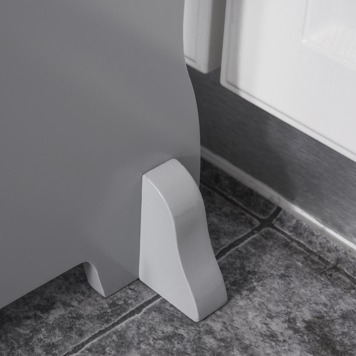cortex-london-windsor-kids-wooden-two-step-stool-grey-non-slip-panels