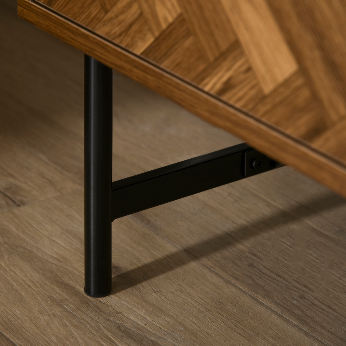 cortex-london-windsor-walnut-herringbone-two-drawer-side-cabinet
