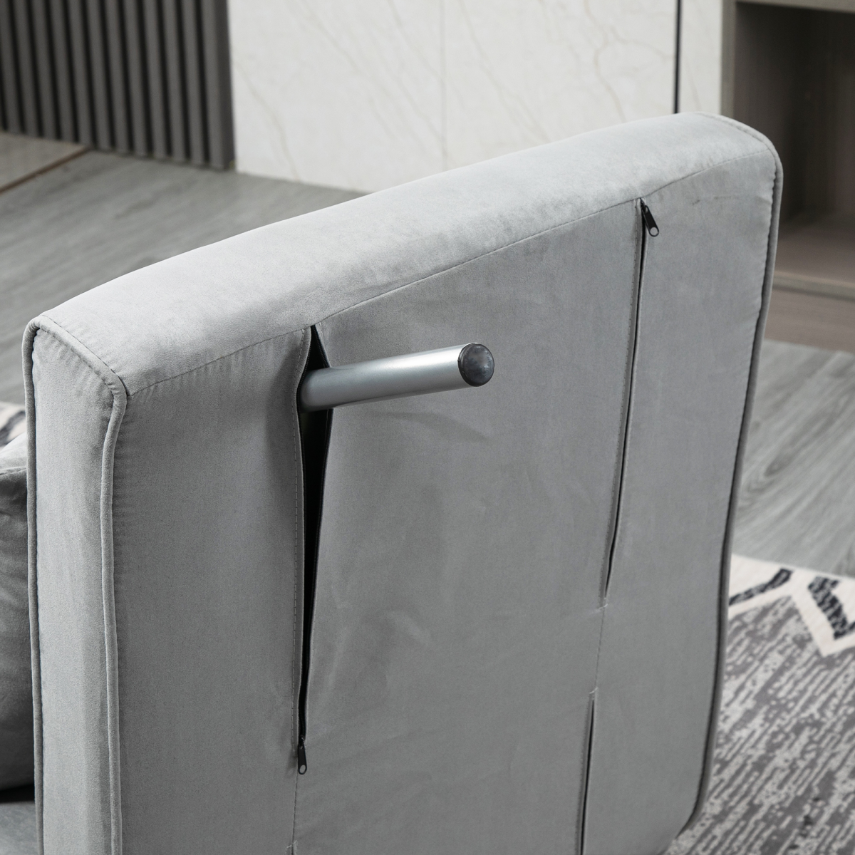 cortex-london-windsor-foldable-sofa-bed-armchair-light-grey-suedette