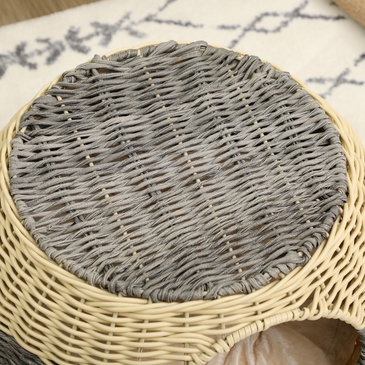 cortex-london-windsor-rattan-raised-cat-bed-soft-cushion-40-x-30cm