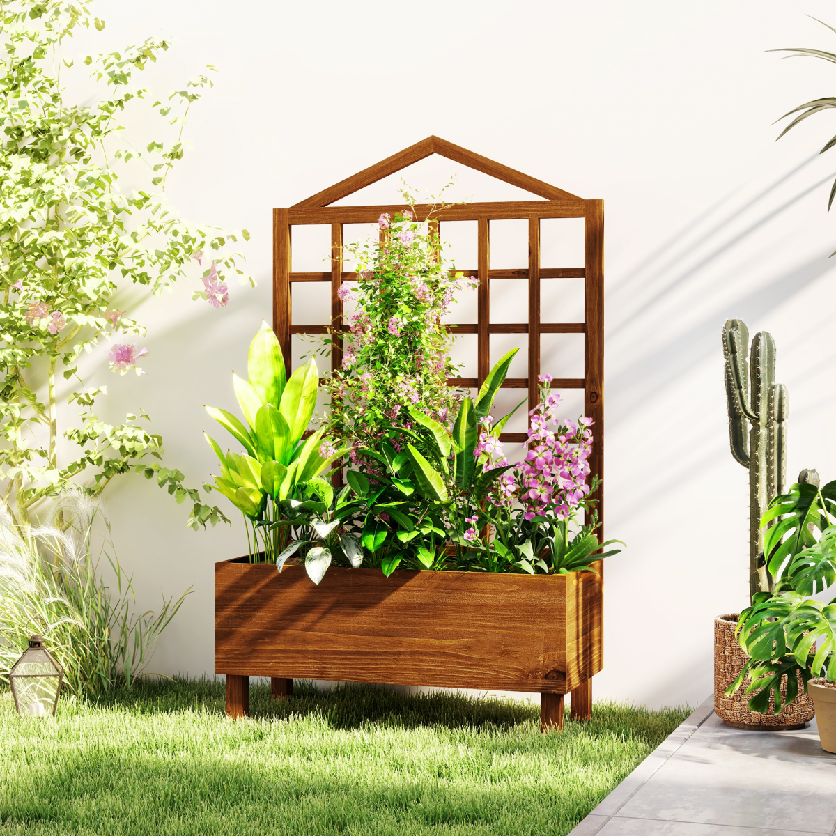 cortex-london-windsor-fir-wood-garden-planter-with-trellis-brown