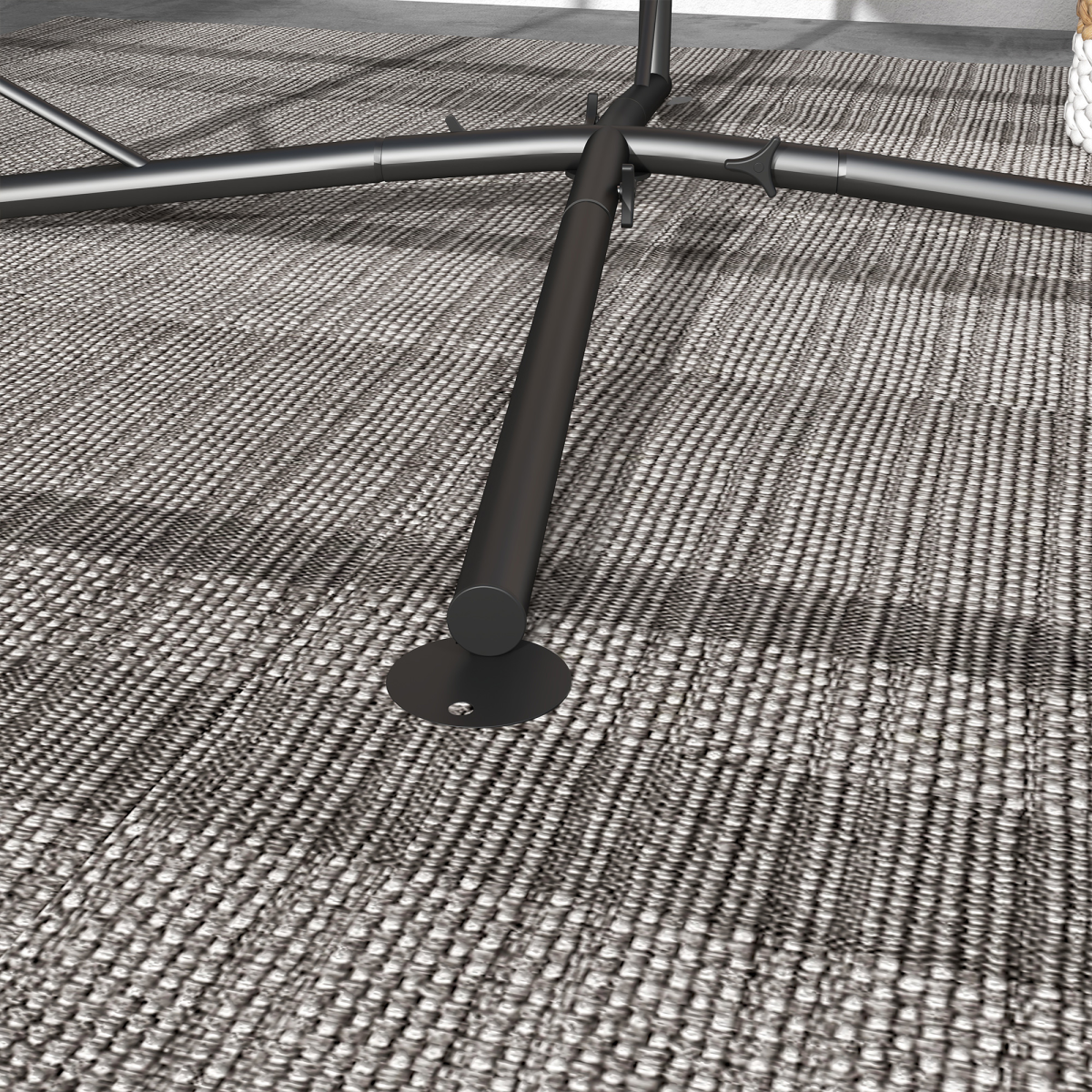 cortex-london-outsunnny-hammock-chair-stand-black-steel-single-connection-point