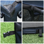 60cm Folding Pet Carrier Bag Soft Portable Cat Puppy Cage with Cushion Storage