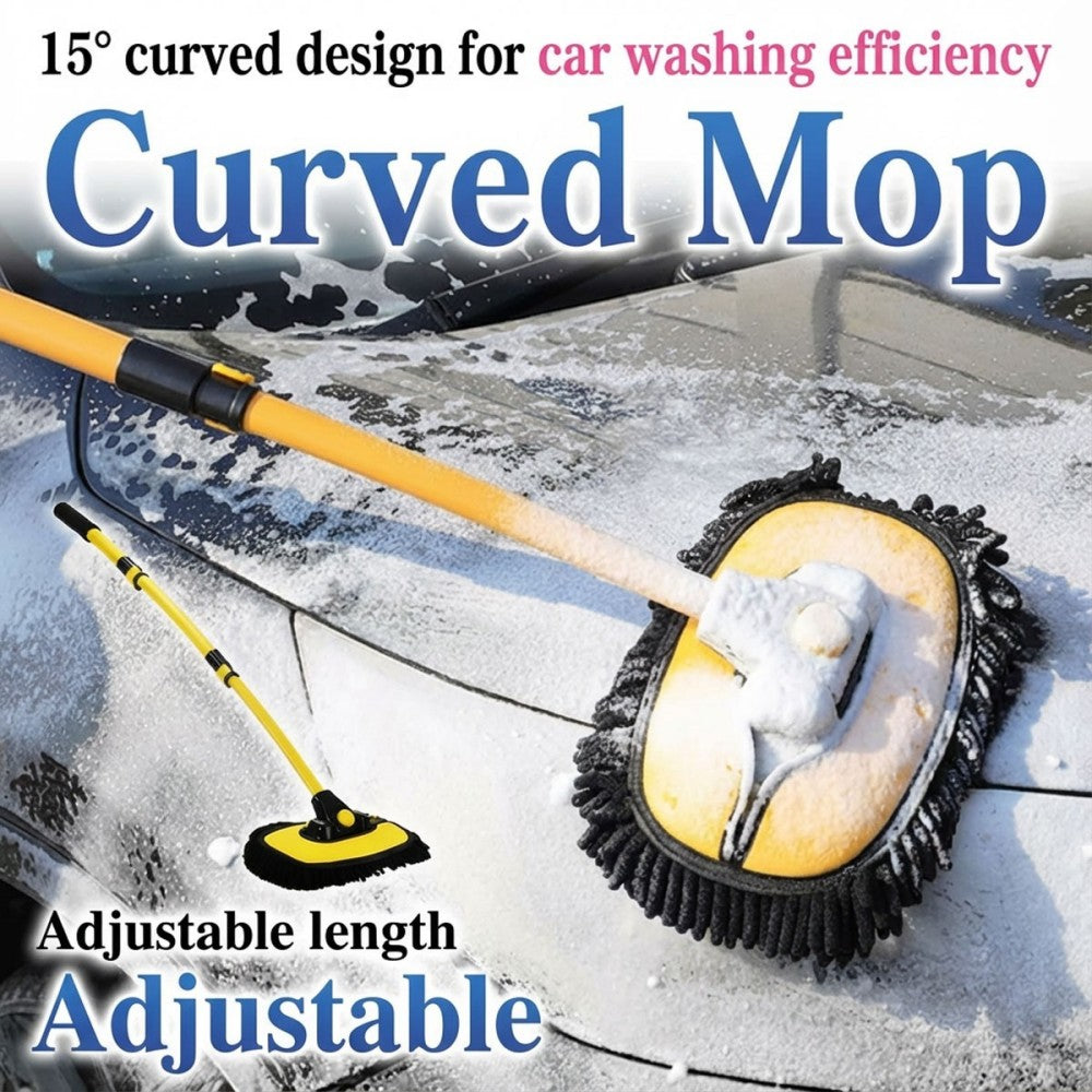 Adjustable Telescopic Car Wash Brush Kit Mop Long Handle Vehicle Cleaning Tool