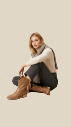 cortex-london-maria-ii-womens-calf-leather-ankle-boots-chelsea-chunky-heel-womens-fashion-mid-calf-chunky-ankle-boots-calf-leather-chelsea-low-heel-hard-wearing-for-autumn-season