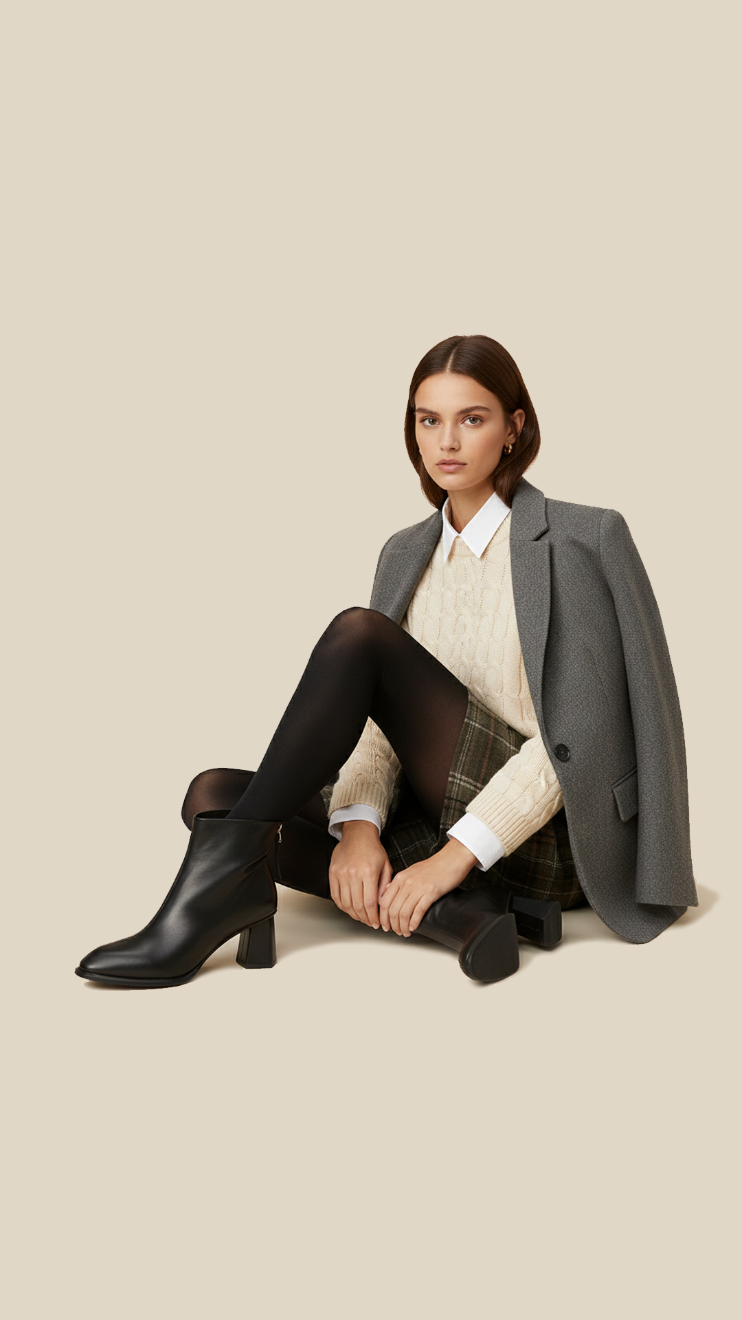 cortex-london-isabel-i-womens-leather-ankle-boots-calfskin-chunky-heel-exquisite-high-heels-calf-leather-short-boots-for-lady-comfortable-cow-leather-lining-women-genuine-leather-shoes