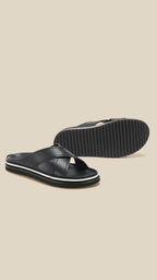 cortex-london-edward-vii-mens-leather-cross-strap-sandals-cowhide-slides-mens-calf-leather-flat-sandal-shoes-chaussures-en-cuir-pour-hommes-slippers-for-men-winter-slides