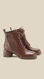 cortex-london-ana-womens-calf-leather-ankle-boots-lace-up-zipper-elegant-comfortable-lace-up-zipper-heightened-shoes-durable-breathable-calf-leather-genuine-leather-boots-for-women