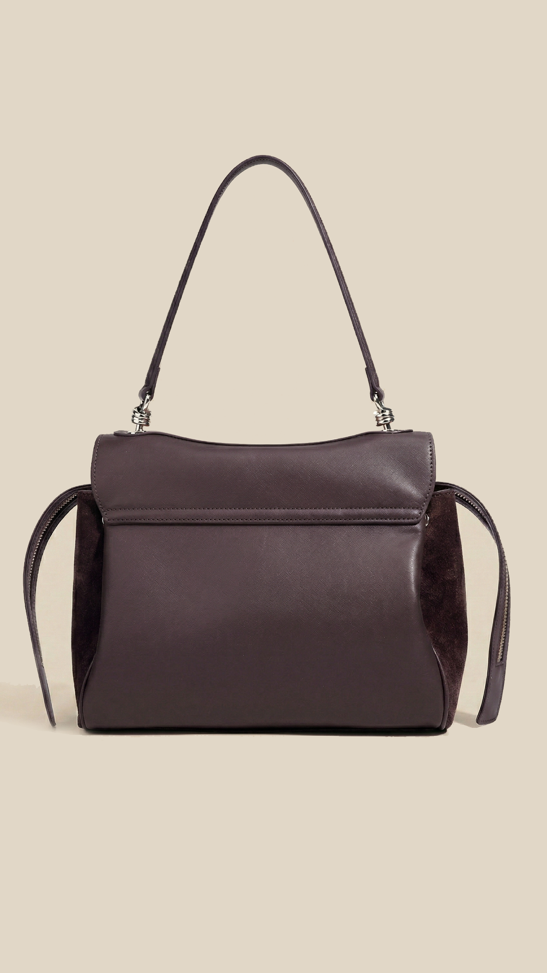 cortex-london-Evelyn-2025-wholesale-custom-modern-design-suede-ladies-brown-frosting-leather-handbags-cowhide-tote-bag-women-crossbody-shoulder-bag