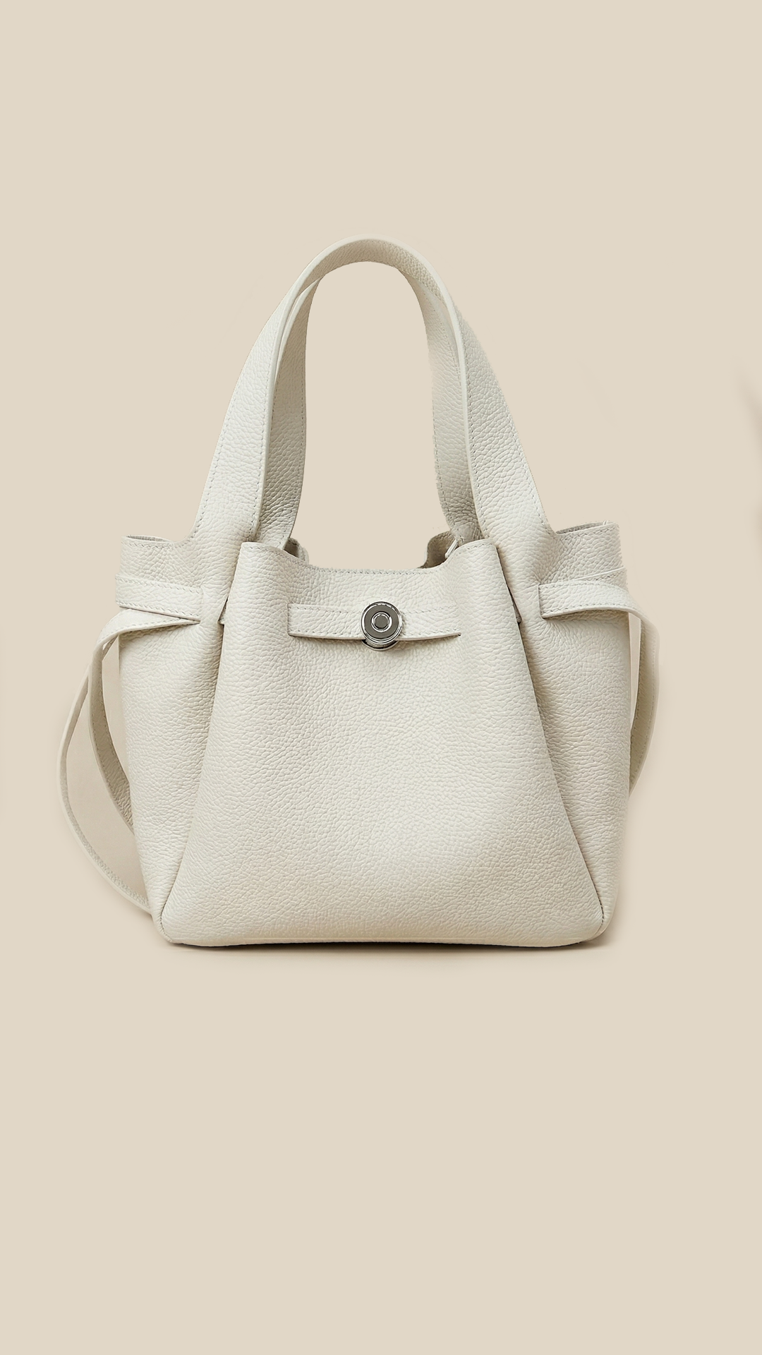 Audrey Top-Grain Cowhide Bucket Bag