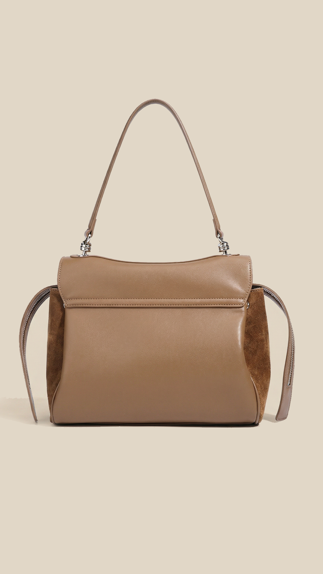 cortex-london-Evelyn-2025-wholesale-custom-modern-design-suede-ladies-brown-frosting-leather-handbags-cowhide-tote-bag-women-crossbody-shoulder-bag