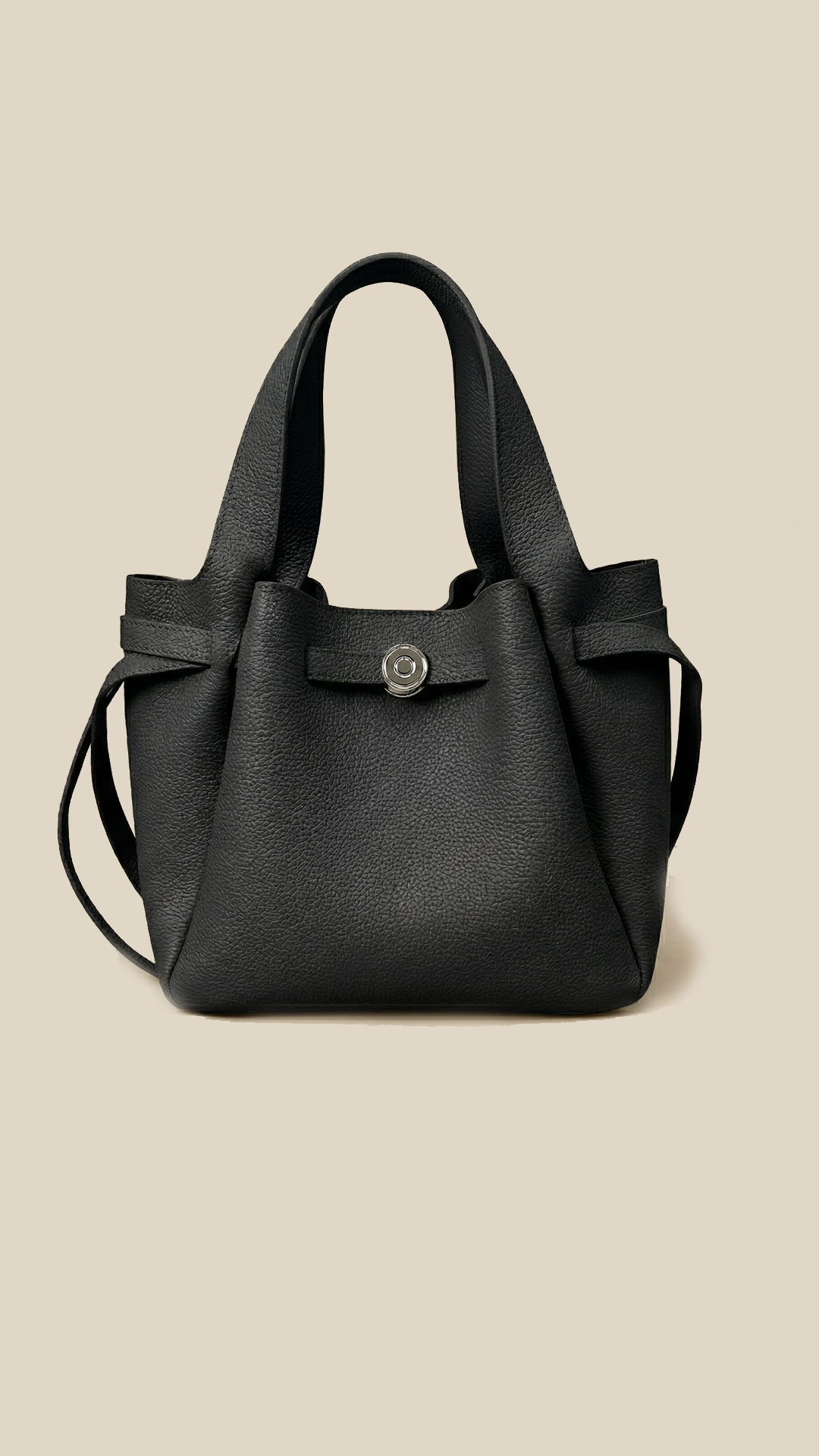 Audrey Top-Grain Cowhide Bucket Bag