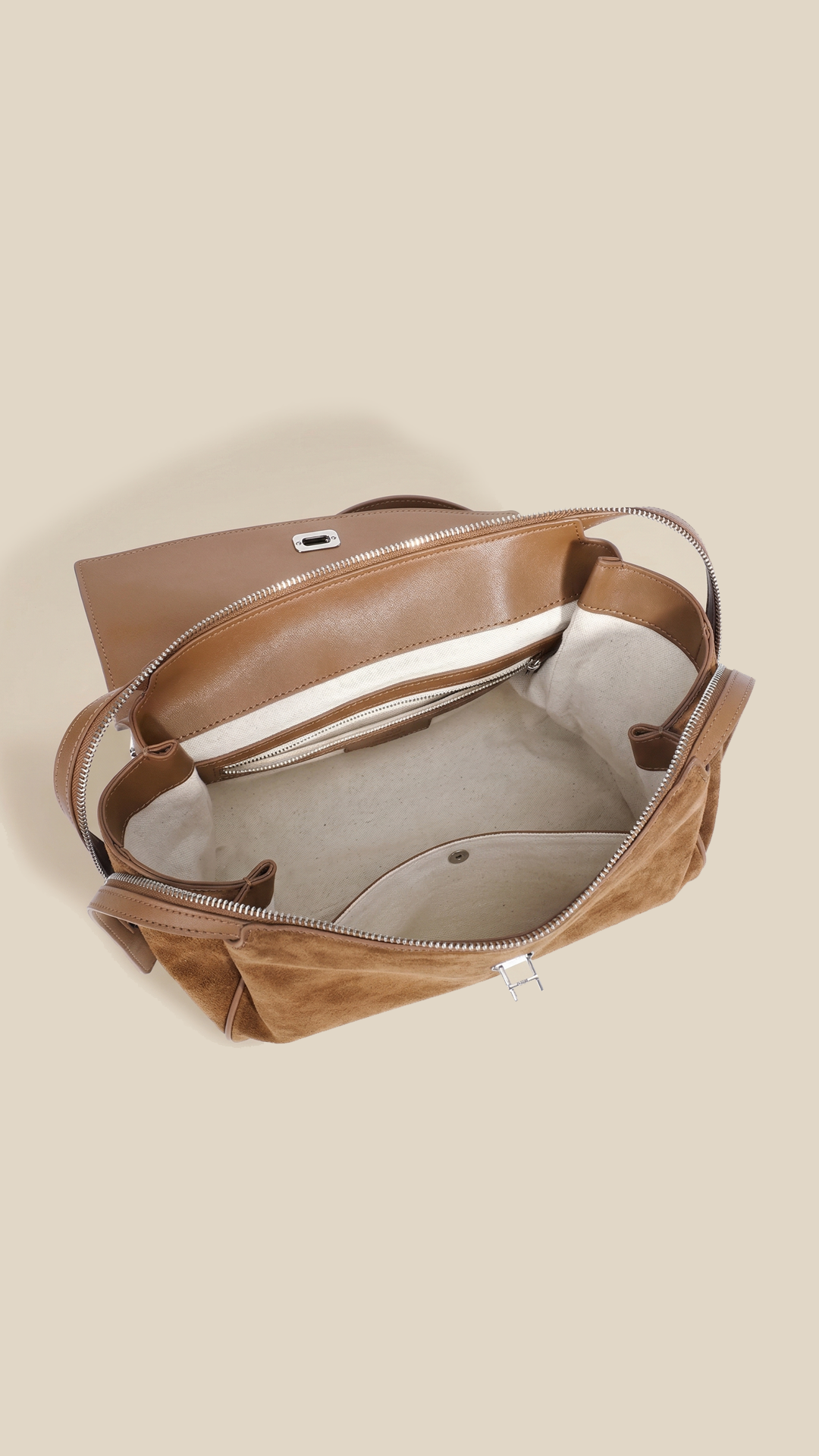 cortex-london-Evelyn-2025-wholesale-custom-modern-design-suede-ladies-brown-frosting-leather-handbags-cowhide-tote-bag-women-crossbody-shoulder-bag