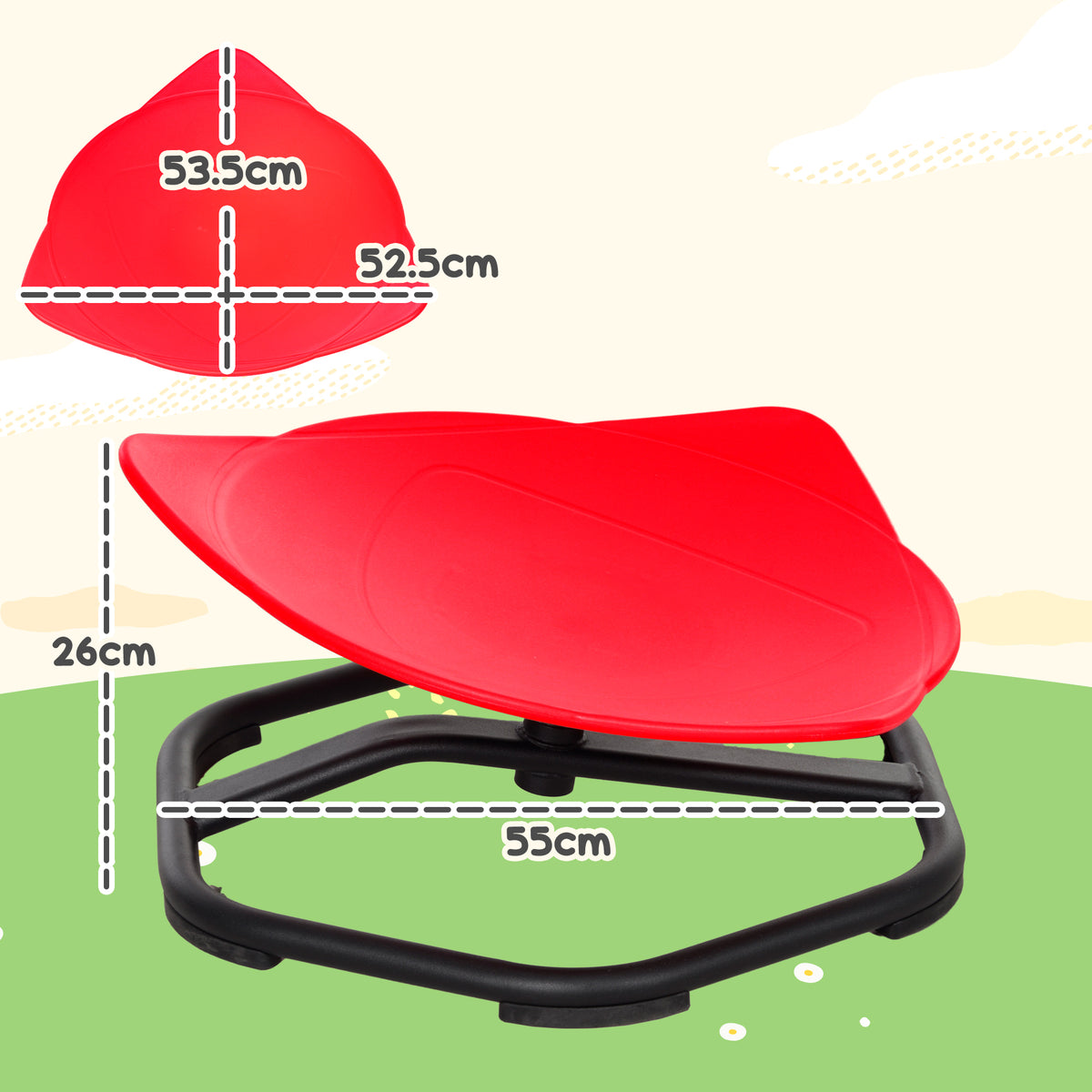 cortex-london-windsor-autism-sit-and-spin-chair-red