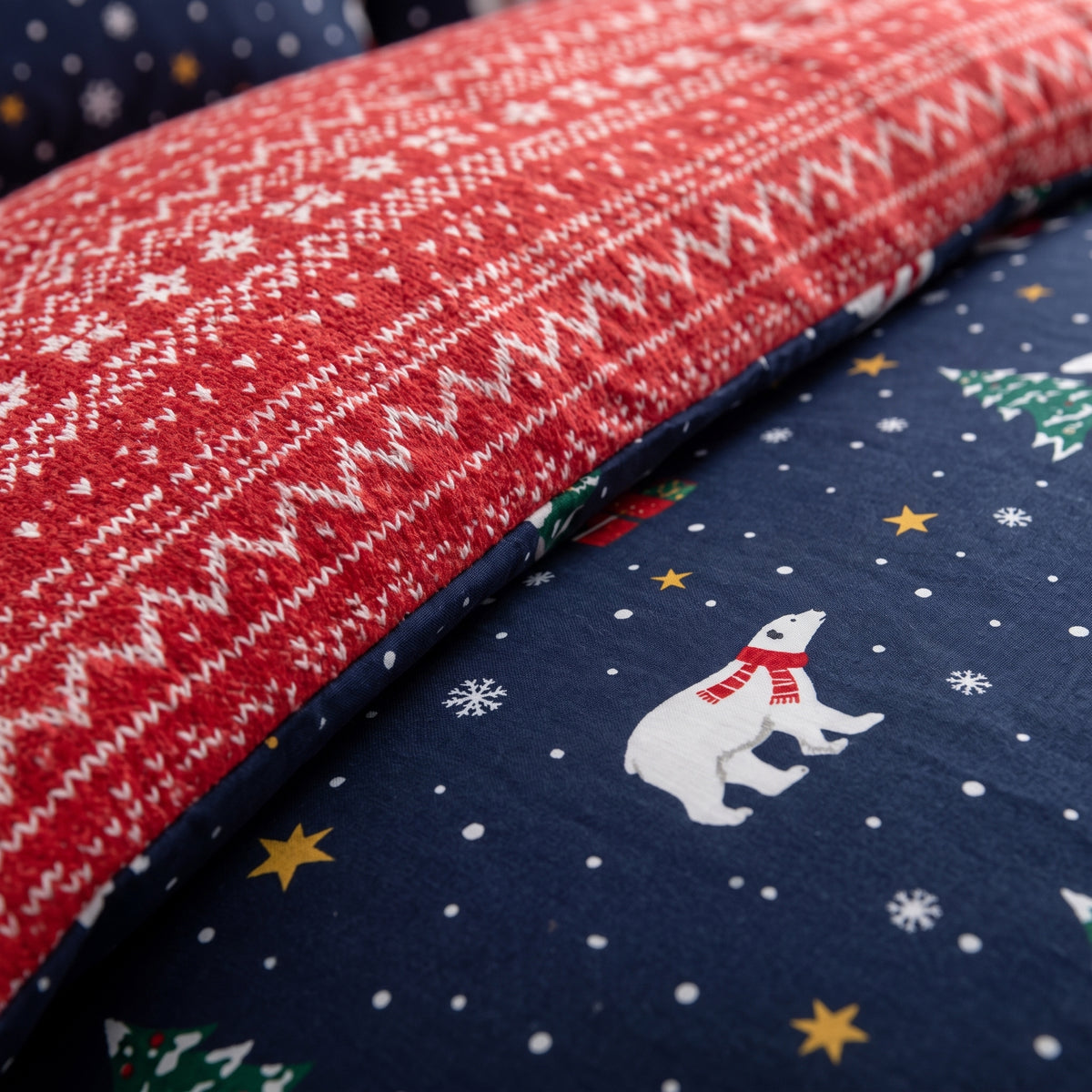 cortex-london-york-polar-bear-navy-brushed-cotton-duvet-set