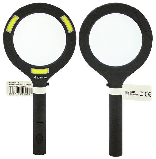 cortex-london-kingavon-3w-cob-led-light-magnifying-glass-black