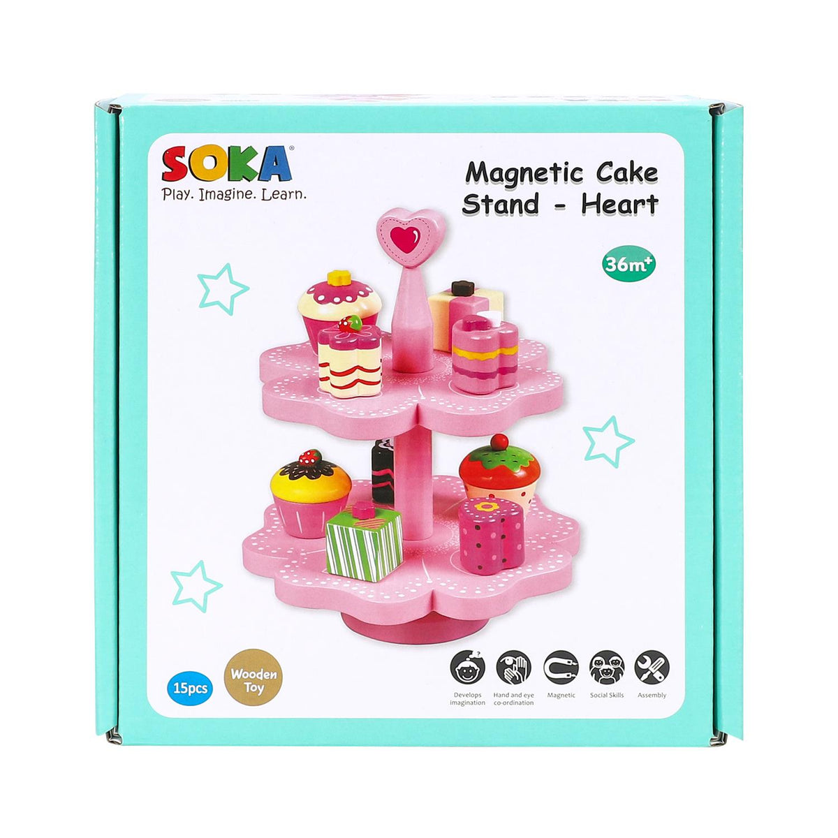 SOKA Magnetic Cake Stand - Heart  0000471