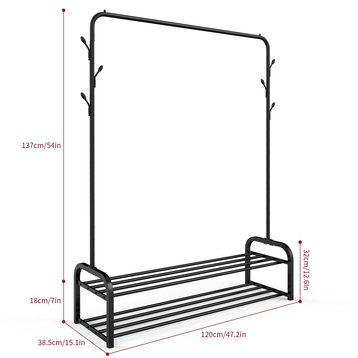 cortex-london-windsor-deluxe-clothes-rail-shoe-rack