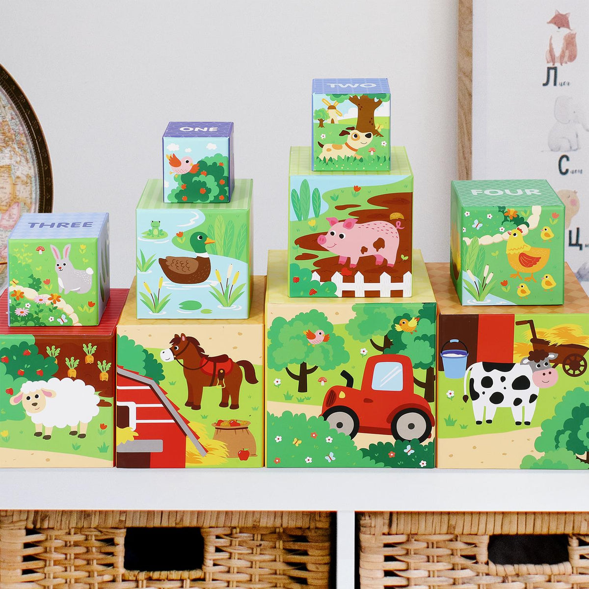 cortex-london-soka-elsie-my-farm-stacking-cubes-brightly-coloured-patterns