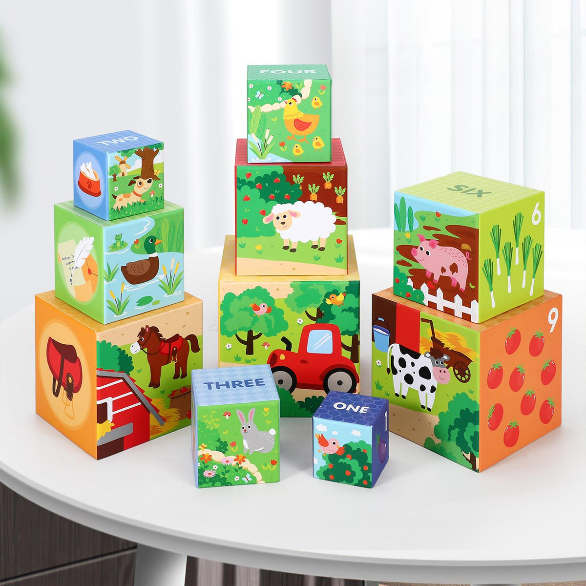 cortex-london-soka-elsie-my-farm-stacking-cubes-brightly-coloured-patterns