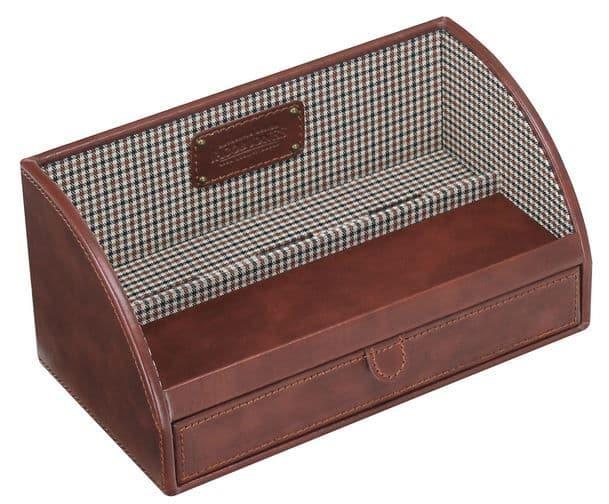 cortex-london-windsor-charging-valet-tan-brown-drawer-checker-cotton-lining