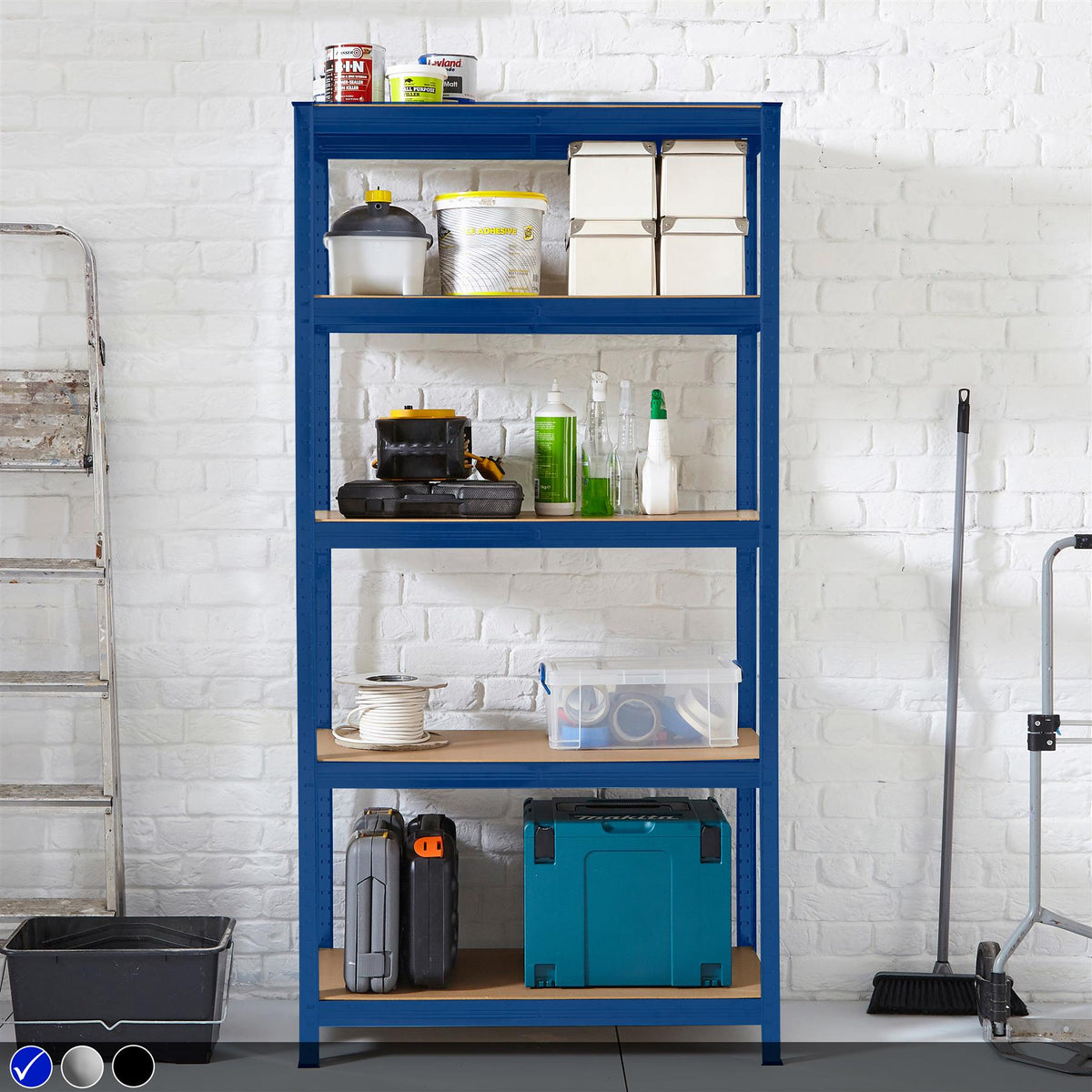cortex-london-york-large-5-tier-garage-shelving-racking-steel-mdf