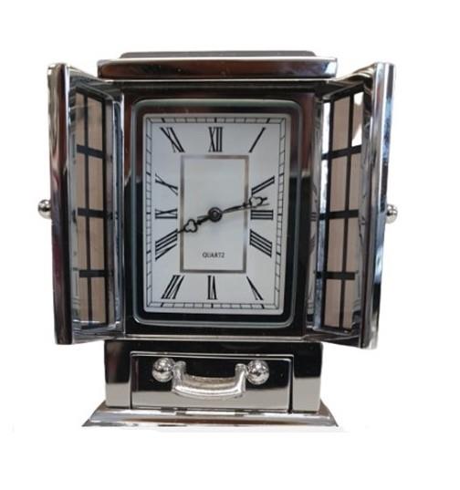 cortex-london-windsor-miniature-rectangle-silver-plated-solid-brass-clock