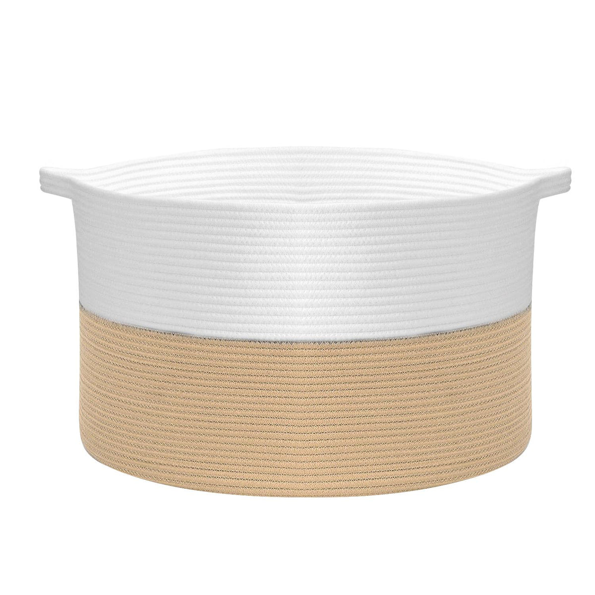 cortex-london-york-cotton-rope-laundry-basket-white-coffee