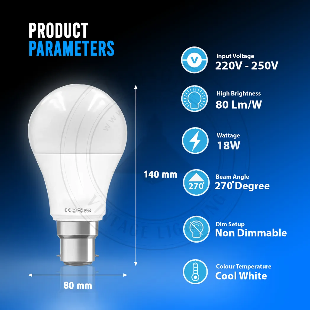 cortex-london-windsor-18w-b22-led-gls-cool-white-6000k-non-dimmable-bulb