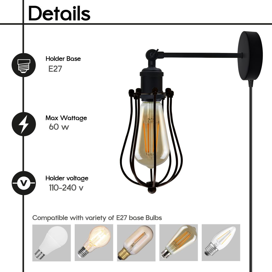 cortex-london-modern-industrial-black-loft-wire-cage-wall-lamp-shade-with-4m-cable-and-dimmer-switch