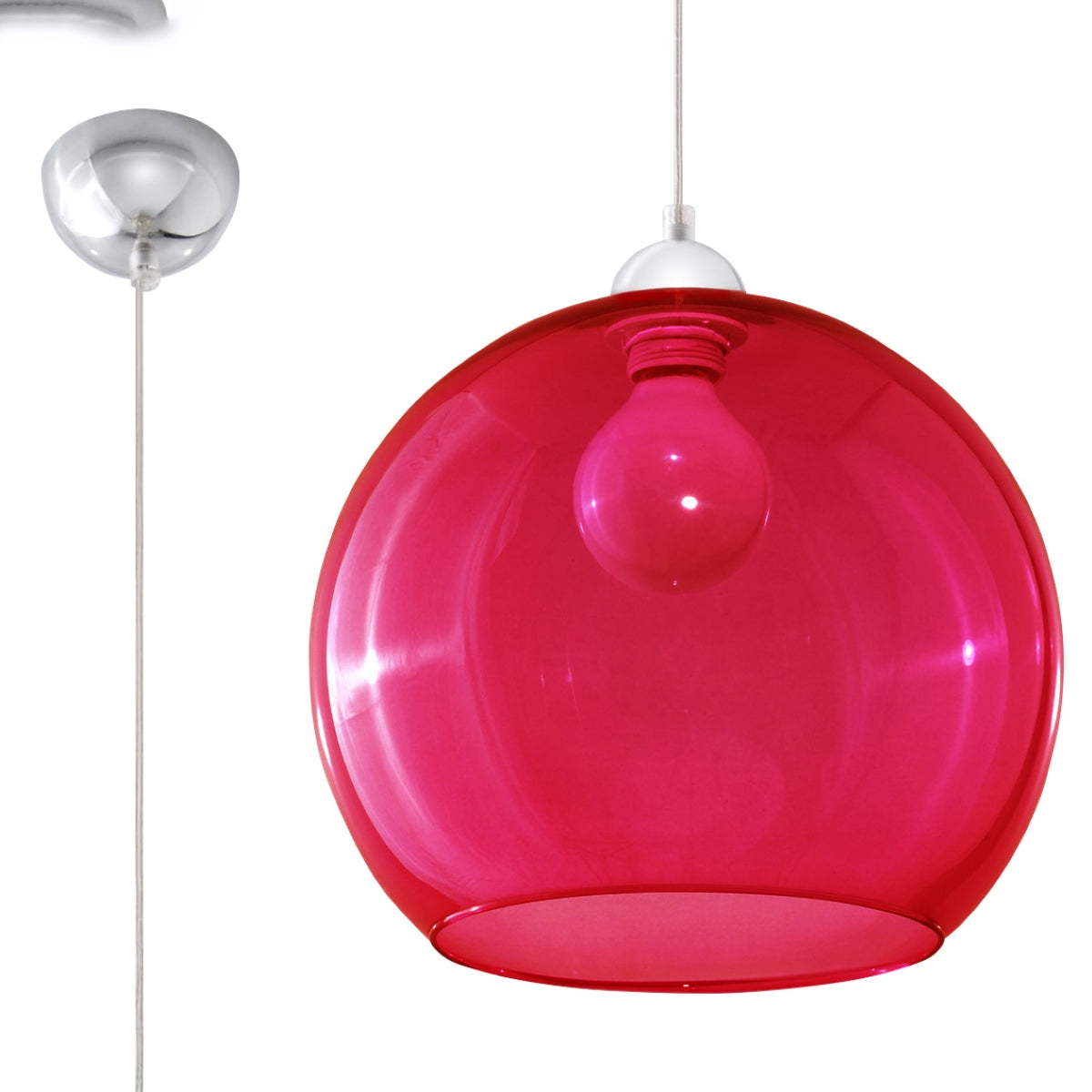 cortex-london-york-red-glass-ball-pendant-light-e27