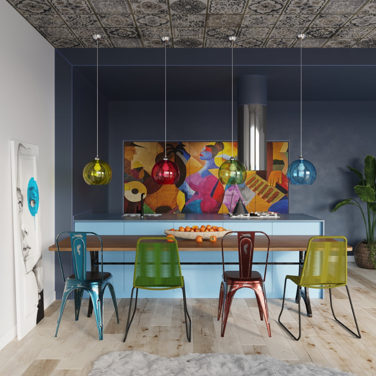 cortex-london-york-red-glass-ball-pendant-light-e27