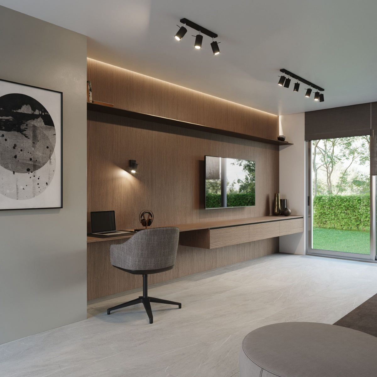 cortex-london-york-ring-black-steel-gu10-ceiling-lamp