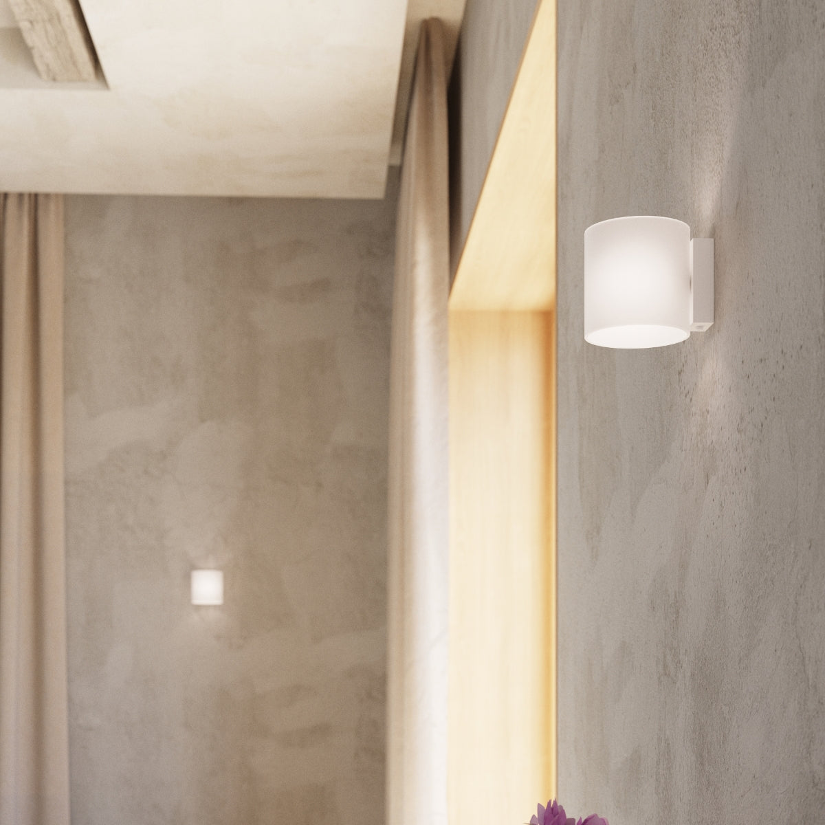 cortex-london-vici-modern-white-glass-g9-wall-lamp