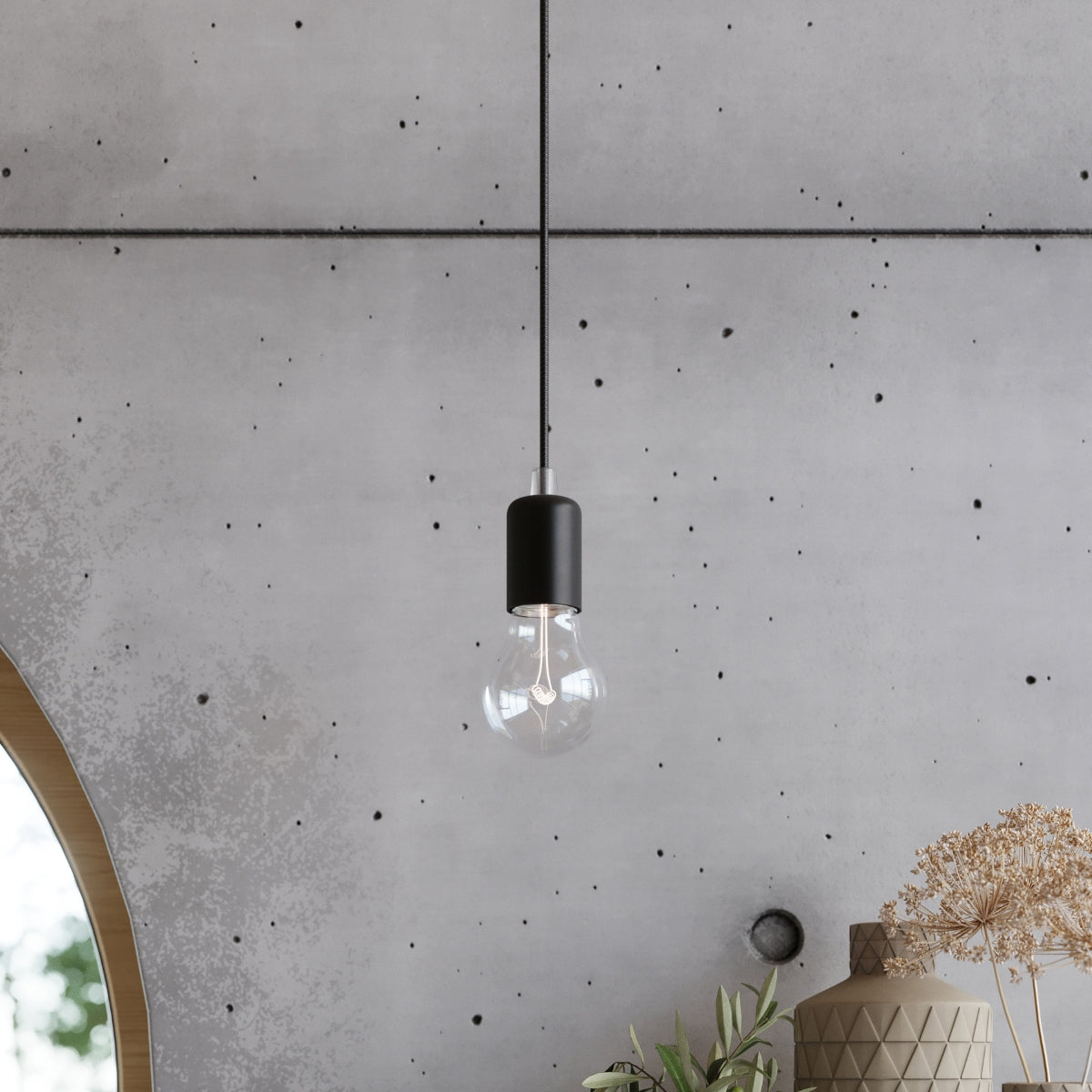 cortex-london-soho-edison-black-fabric-steel-wall-lamp-e27