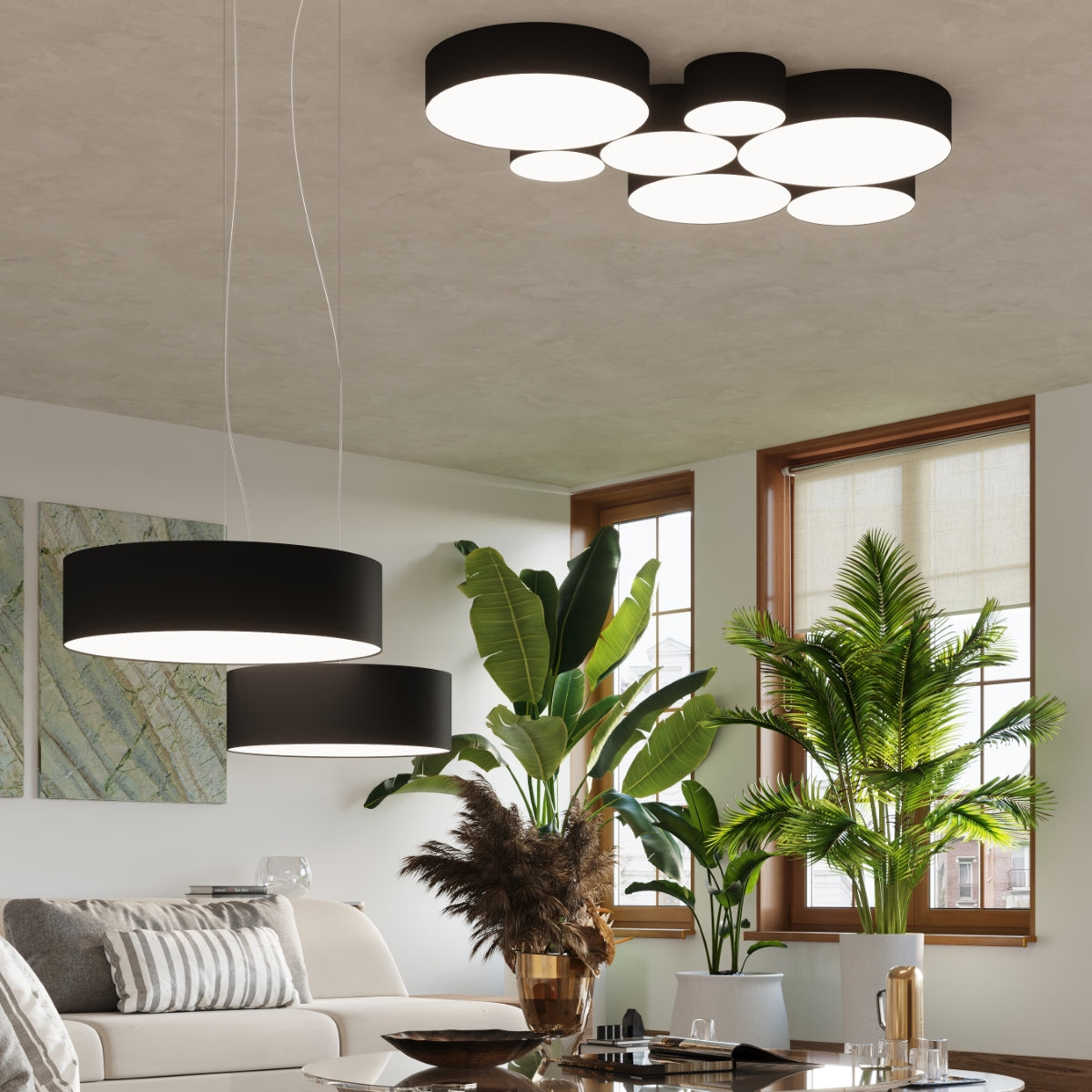cortex-london-windsor-arena-black-pvc-pendant-lamp-e27
