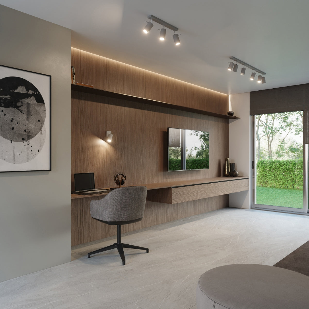 cortex-london-windsor-grey-steel-ring-gu10-ceiling-light