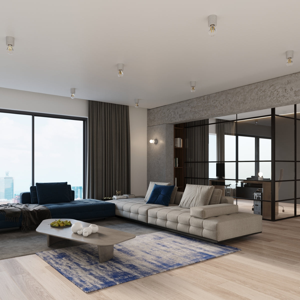 cortex-london-salgado-york-concrete-ceiling-lamp-e27-grey