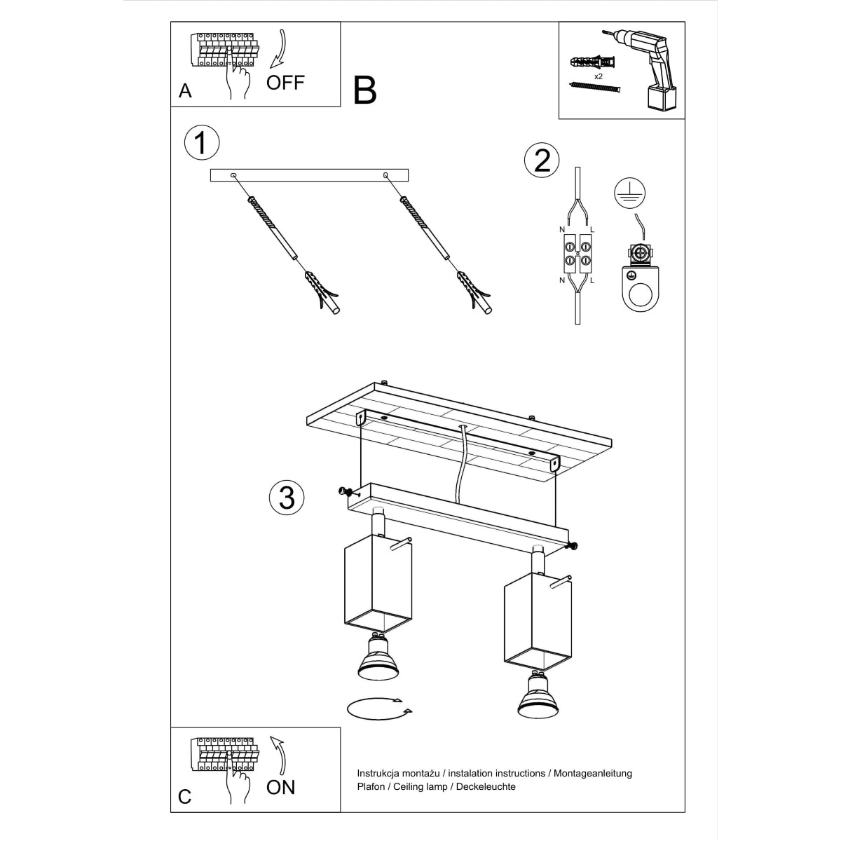 cortex-london-merida-steel-black-gu10-ceiling-lamp