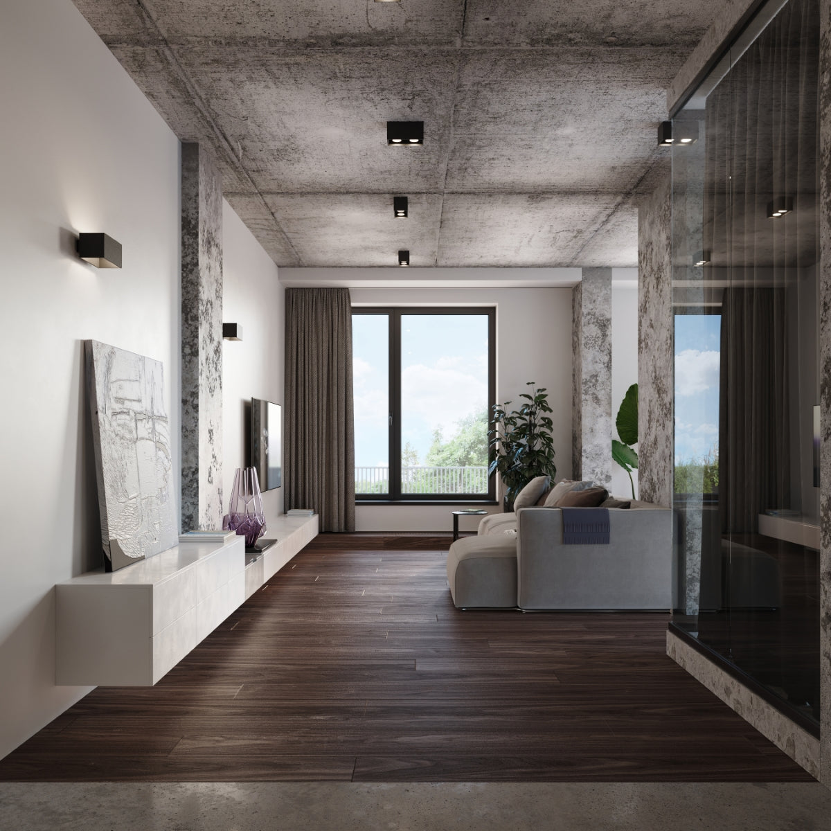 cortex-london-york-quad-grey-aluminium-g9-wall-lamp