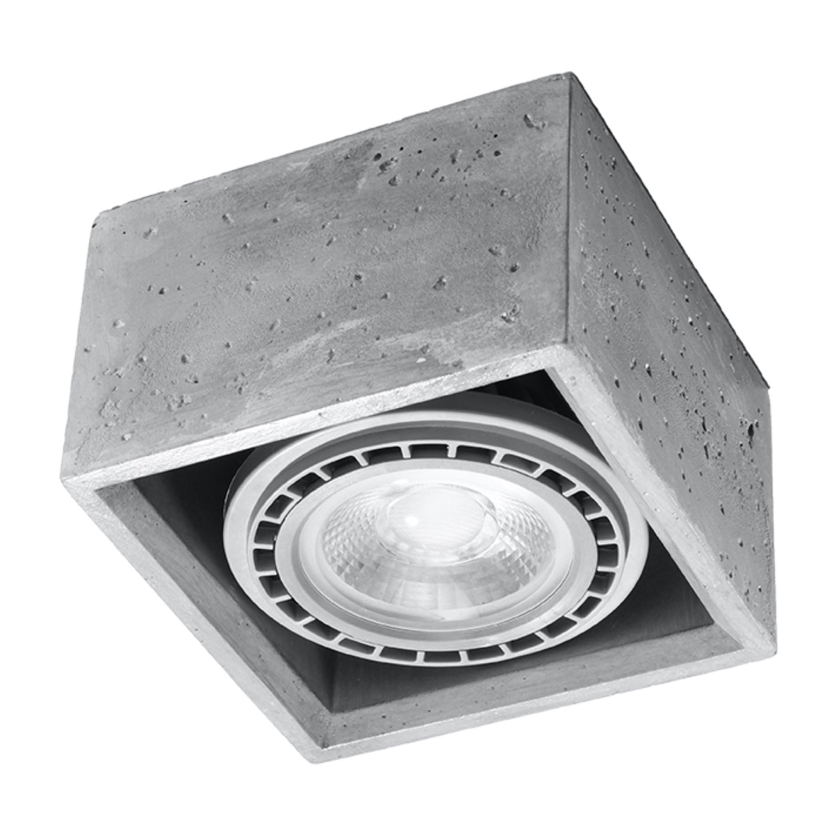 cortex-london-york-quatro-grey-concrete-gu10-ceiling-lamp