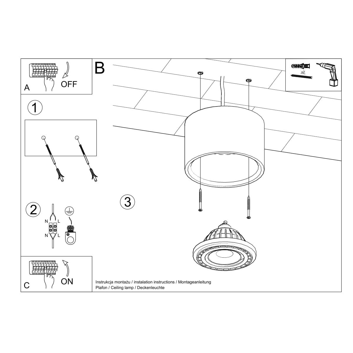 cortex-london-york-concrete-gu10-ceiling-lamp-grey